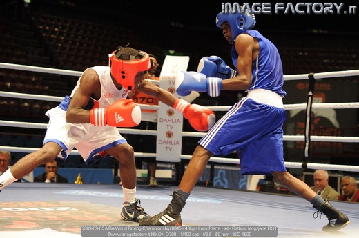 2009-09-05 AIBA World Boxing Championship 0045 - 48kg - Lony Pierre HAI - Bathusi Mogajane BOT